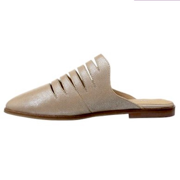 Seychelles Mules Undivided Metallic Leather Slip on Blush Size 6.5 - Picture 4 of 12